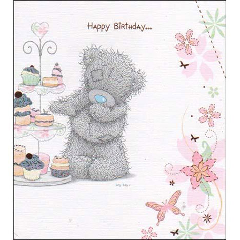 Bear with Cake Stand Me to You Bear Birthday Card £1.80